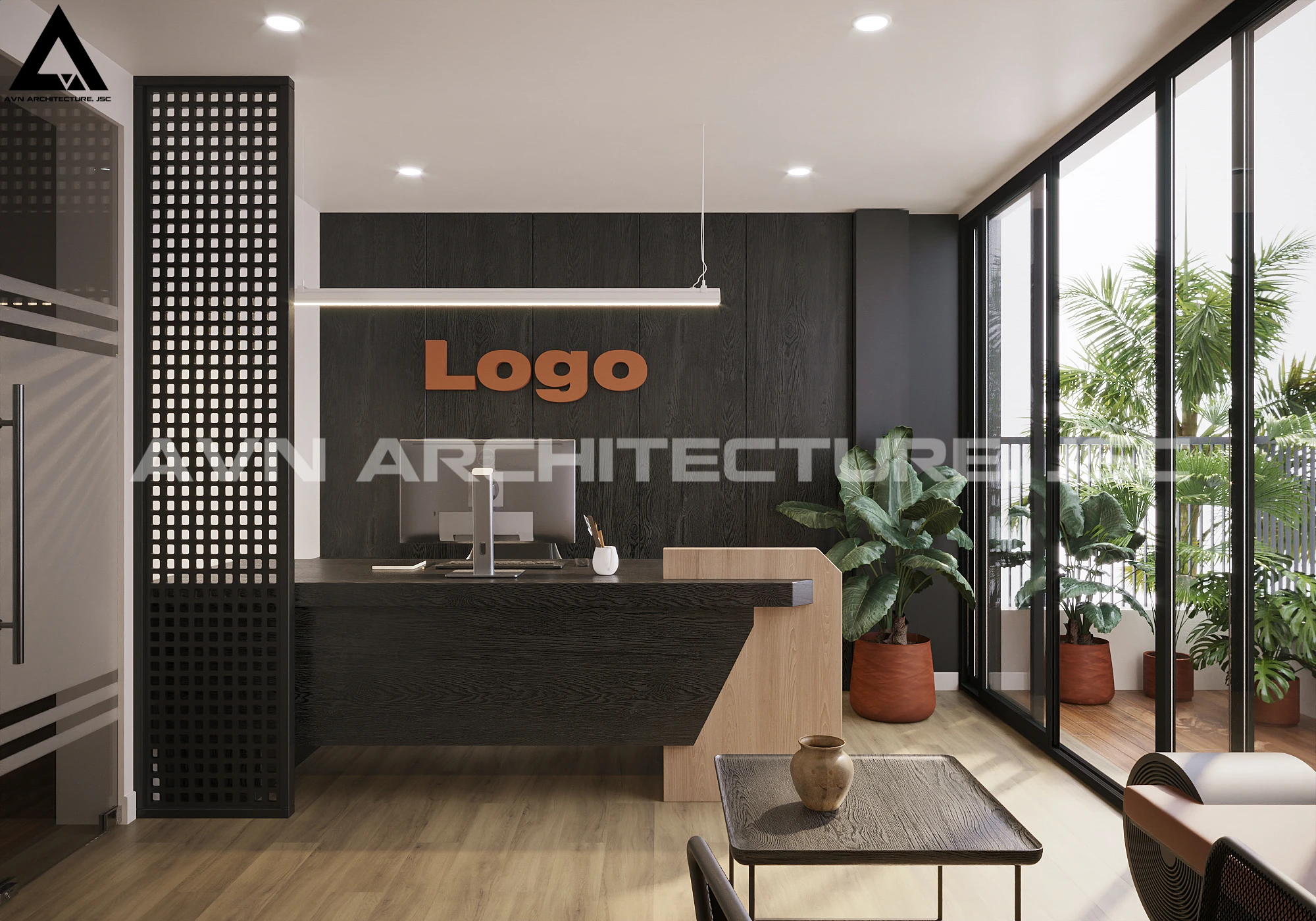 Mẫu Văn Phòng Hiện Đại, Không Gian Xanh