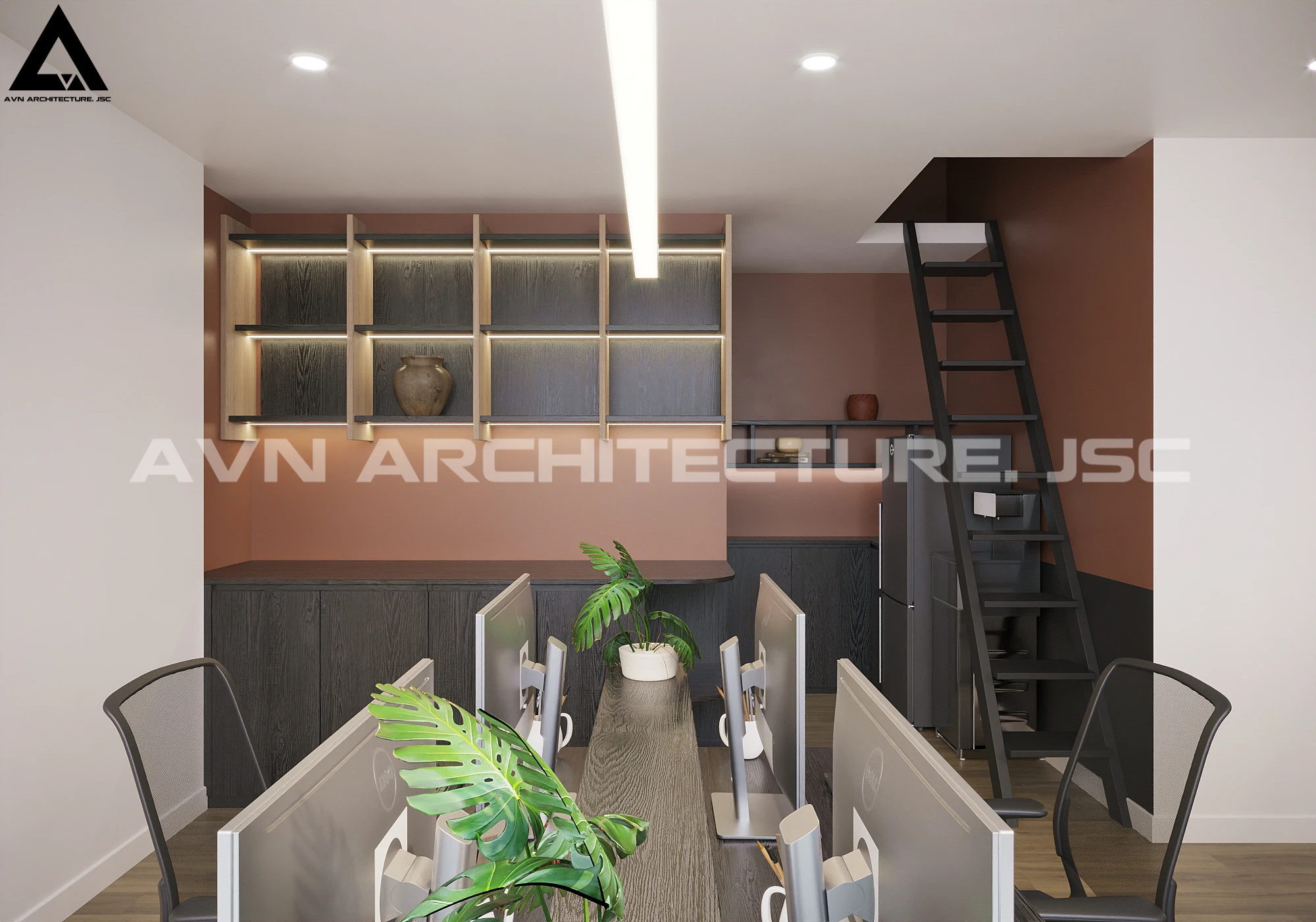 Mẫu Văn Phòng Hiện Đại, Không Gian Xanh