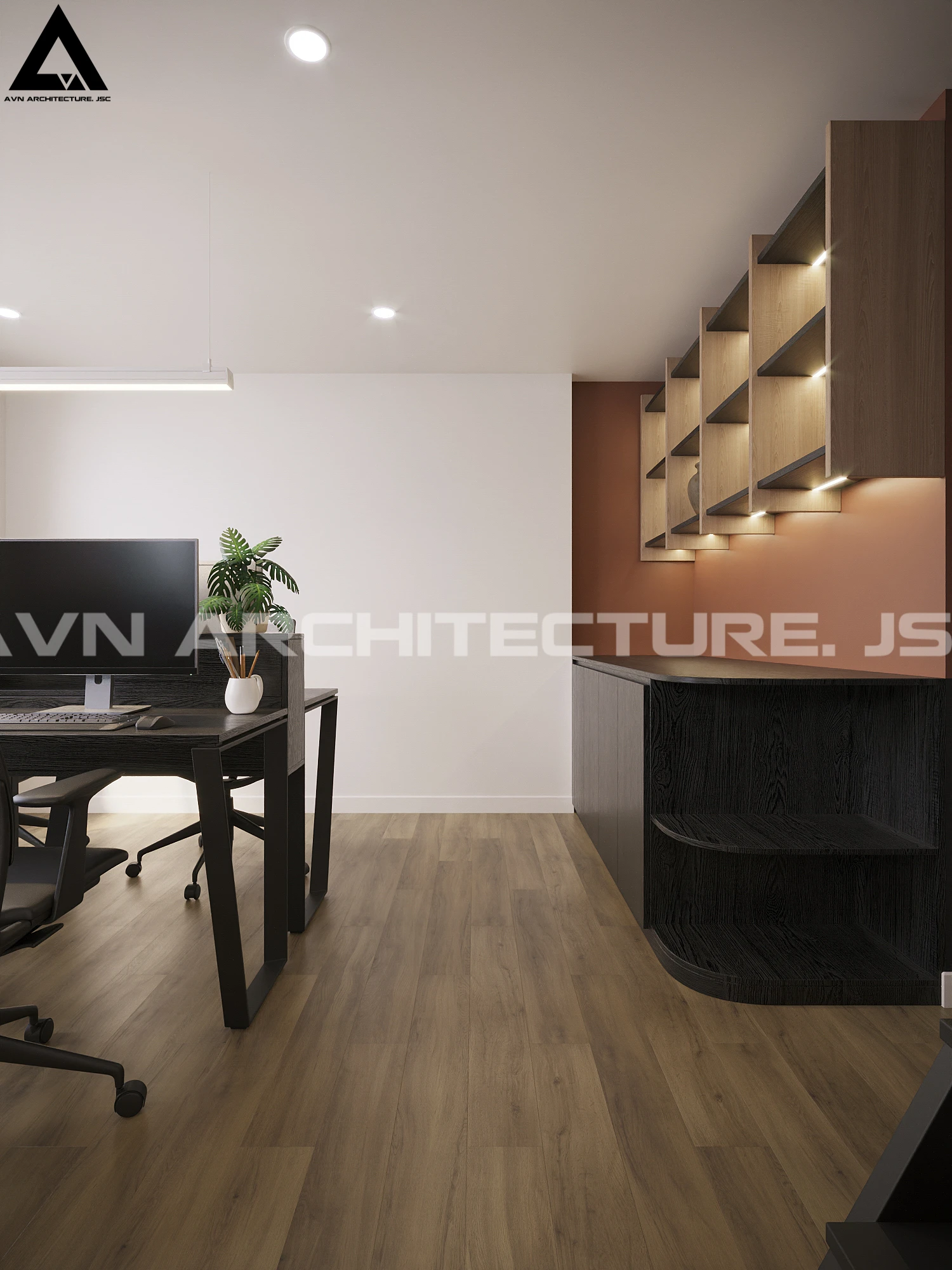 Mẫu Văn Phòng Hiện Đại, Không Gian Xanh