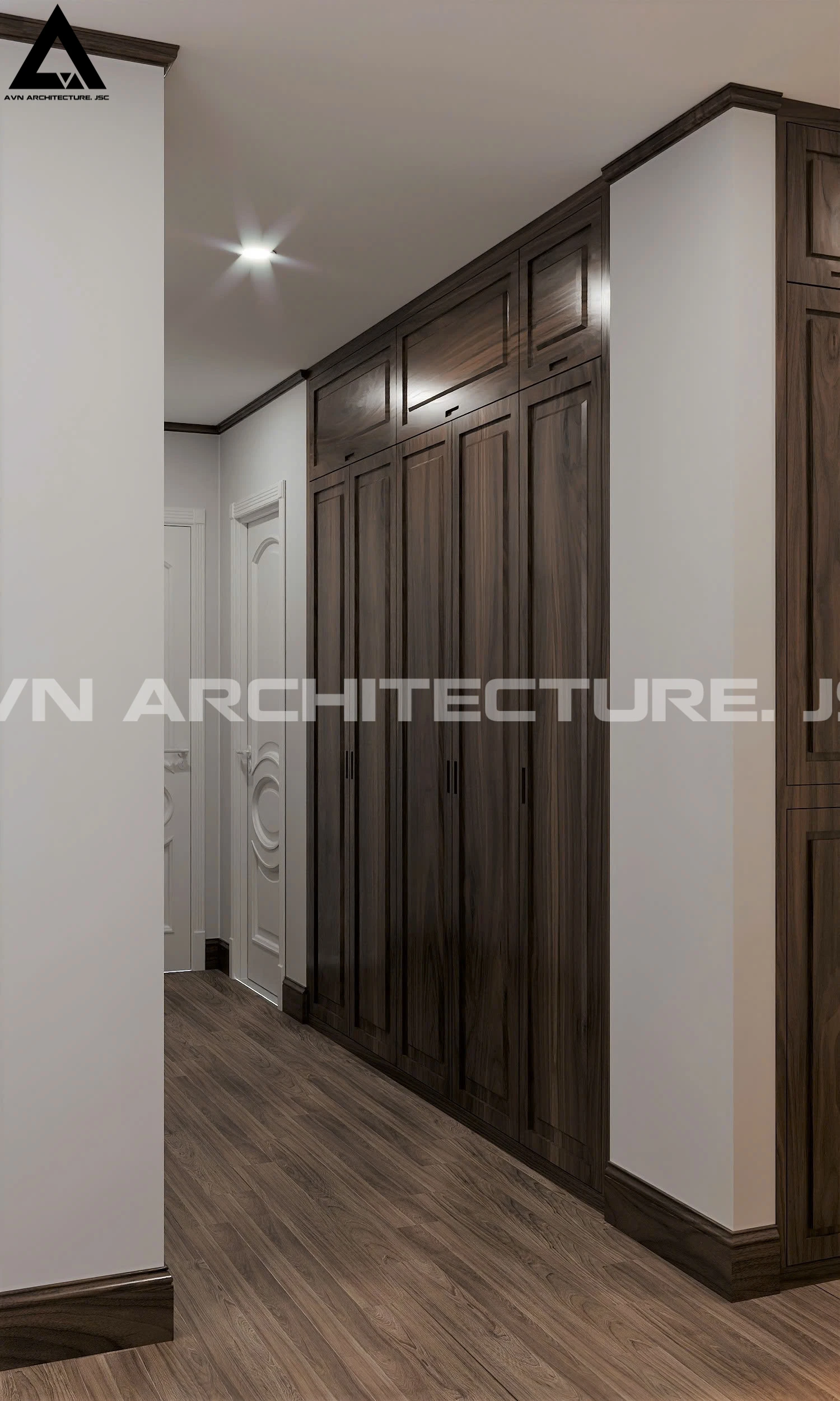 Cải Tạo Căn Hộ Vinaconex 150m² – Sang Trọng và Hiện Đại Với Gỗ Óc Chó