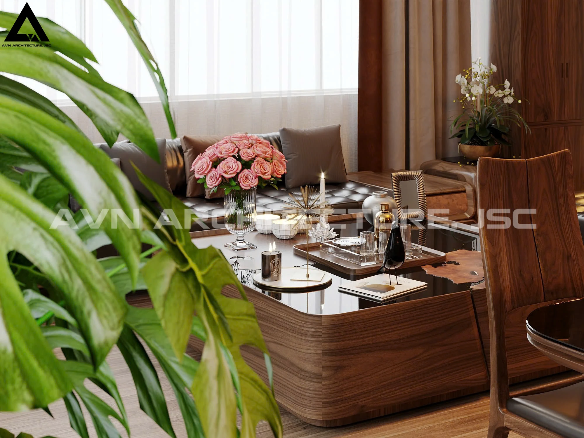 Cải Tạo Căn Hộ Vinaconex 150m² – Sang Trọng và Hiện Đại Với Gỗ Óc Chó
