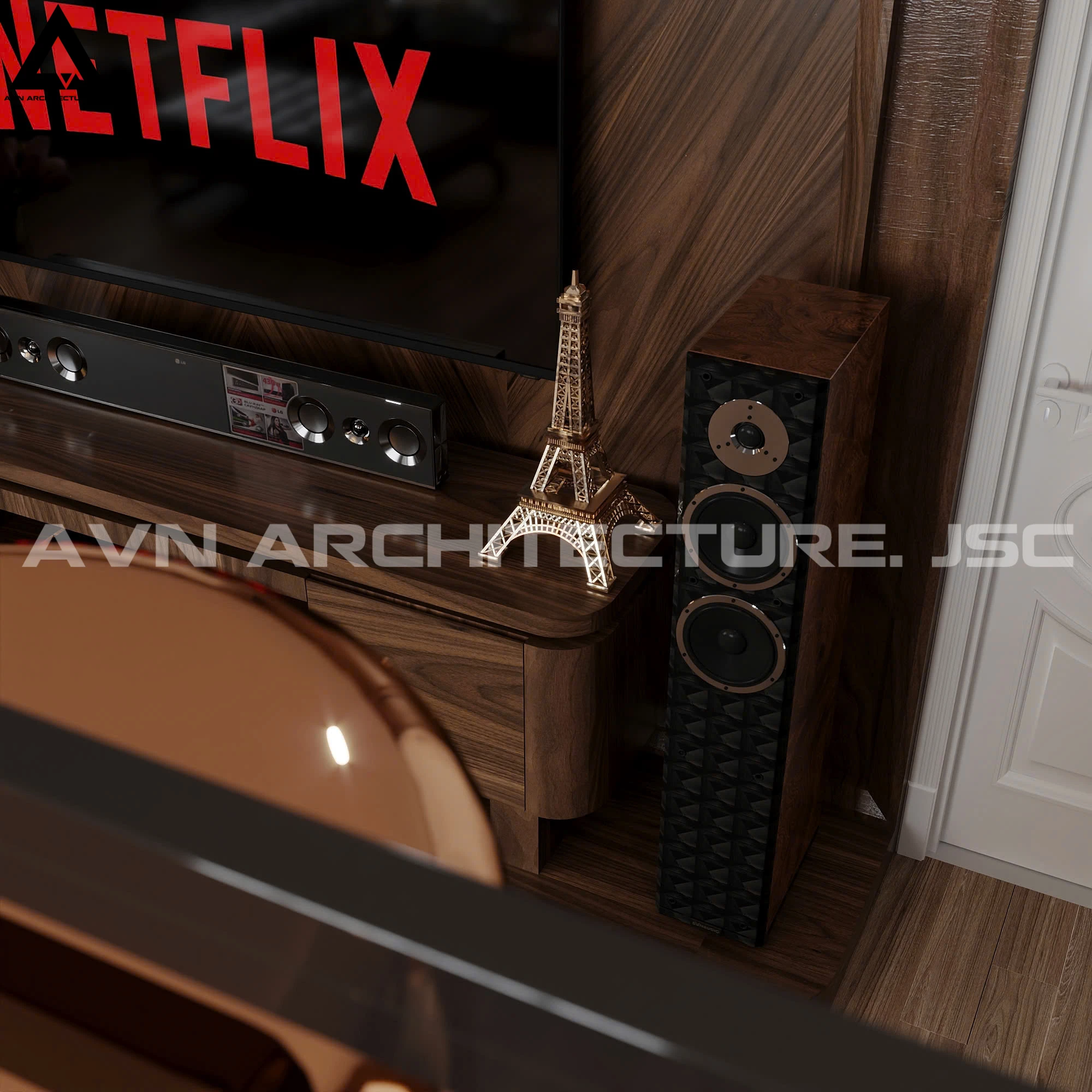 Cải Tạo Căn Hộ Vinaconex 150m² – Sang Trọng và Hiện Đại Với Gỗ Óc Chó