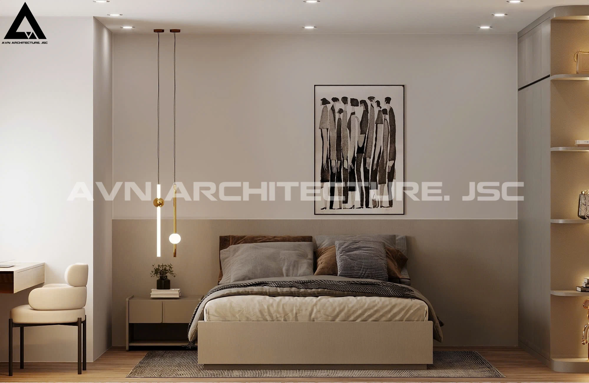 Cải Tạo Căn Hộ Vinaconex 150m² – Sang Trọng và Hiện Đại Với Gỗ Óc Chó