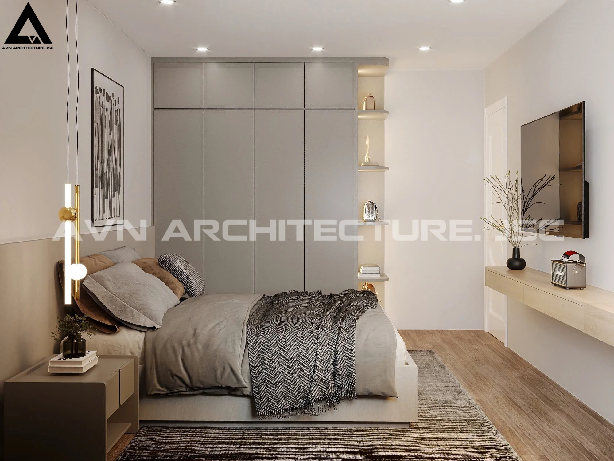 Cải Tạo Căn Hộ Vinaconex 150m² – Sang Trọng và Hiện Đại Với Gỗ Óc Chó