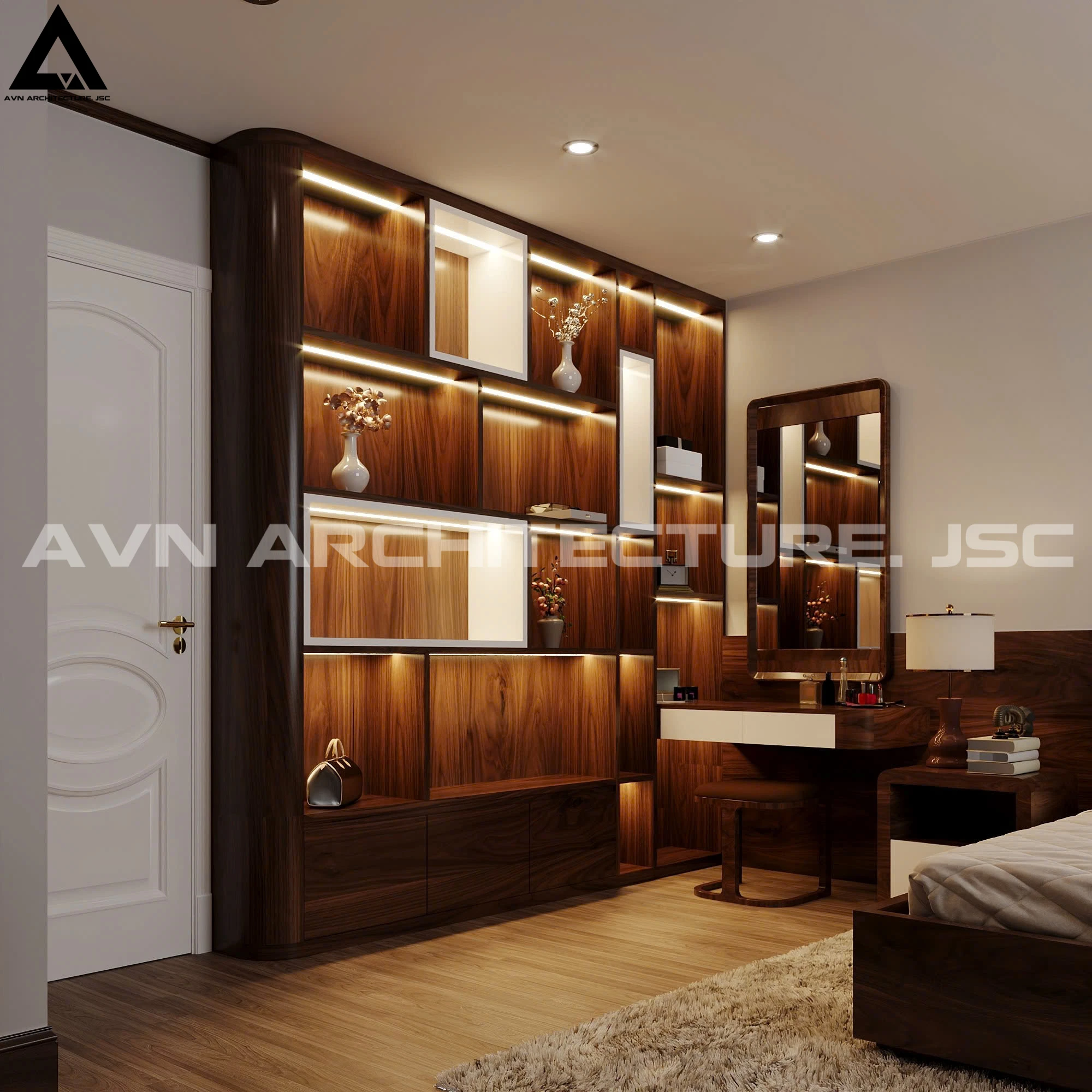 Cải Tạo Căn Hộ Vinaconex 150m² – Sang Trọng và Hiện Đại Với Gỗ Óc Chó