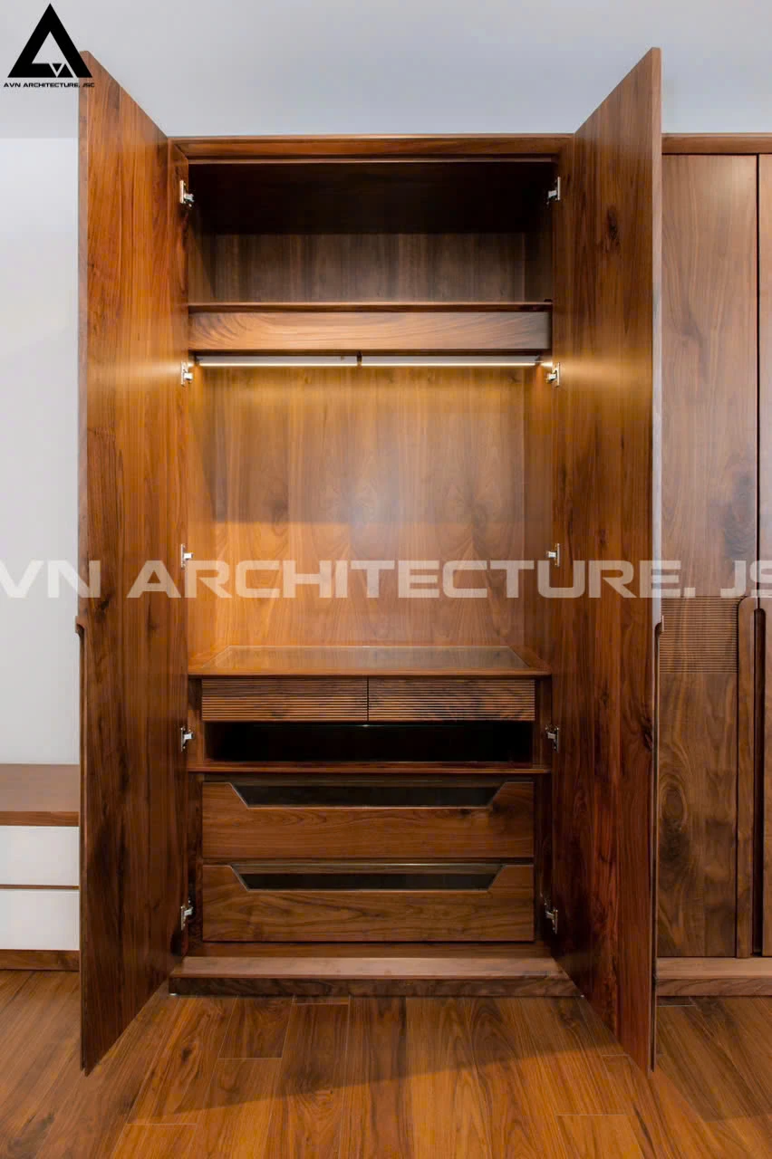 THIẾT KẾ NỘI THẤT GỖ ÓC CHÓ – VẺ ĐẸP TRẦM MẶC & SANG TRỌNG